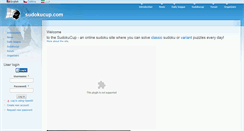 Desktop Screenshot of fr.sudokucup.com